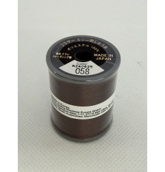 Bobine fil à broder BROTHER 300 m 058 brun foncé