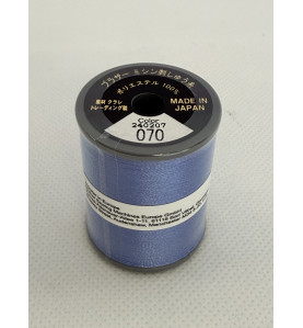 Bobine fil à broder BROTHER 300 m 070 bleu centauré