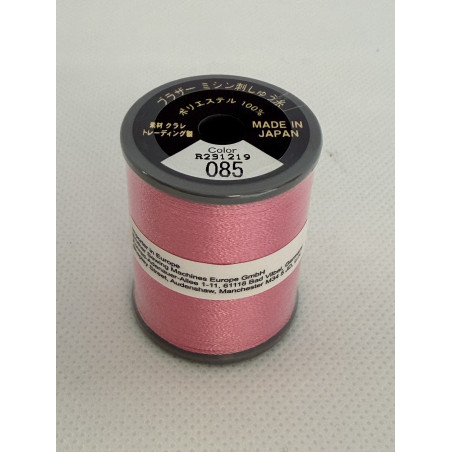 Bobine fil à broder BROTHER 300 m 085 rose