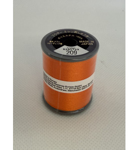 Bobine fil à broder BROTHER 300 m 209 Orange vif