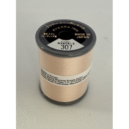 Bobine fil à broder BROTHER 300 m 307 Drap