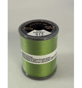 Bobine fil à broder BROTHER 300 m 513 Vert tilleul