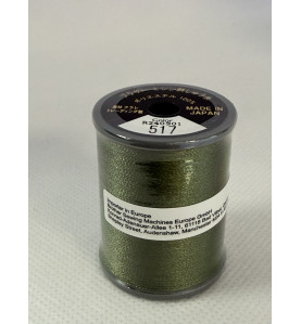 Bobine fil à broder BROTHER 300 m 517 Olive foncé