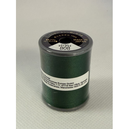 Bobine fil à broder BROTHER 300 m 808 Vert foncé