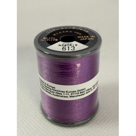 Bobine fil à broder BROTHER 300 m 613 Violet