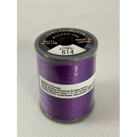 Bobine fil à broder BROTHER 300 m 614 Pourpre