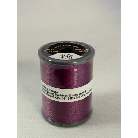 Bobine fil à broder BROTHER 300 m 620 Magenta