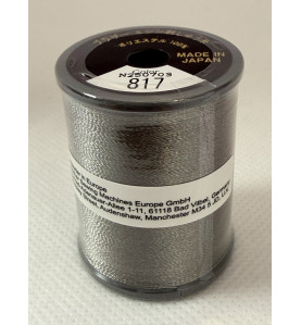 Bobine fil à broder BROTHER 300 m 817 Gris