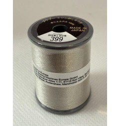 Bobine fil à broder BROTHER 300 m 399 Gris vif