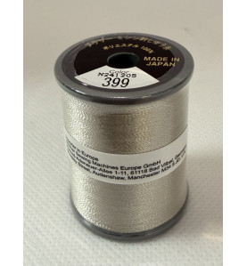 Bobine fil à broder BROTHER 300 m 399 Gris vif