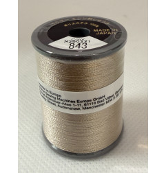 Bobine fil à broder BROTHER 300 m 843 Beige