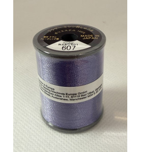 Bobine fil à broder BROTHER 300 m 607 Violet glycine