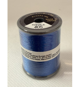 Bobine fil à broder BROTHER 300 m 405 Bleu