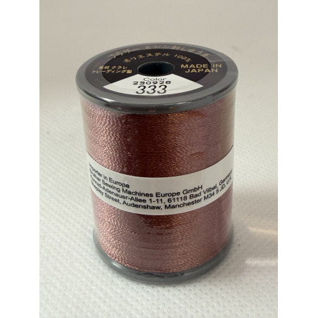 Bobine fil à broder BROTHER 300 m 333 Rouge ambré