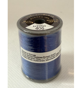 Bobine fil à broder BROTHER 300 m 406 Bleu outremer