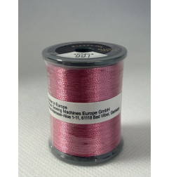Bobine fil à broder BROTHER 300 m métallique 991 Rose foncé