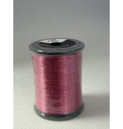 Bobine fil à broder BROTHER 300 m métallique 991 Rose foncé