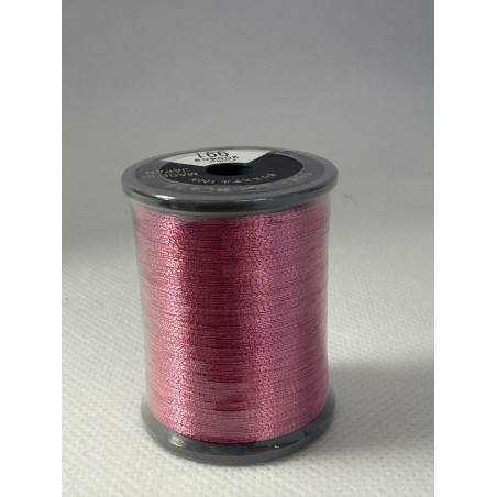 Bobine fil à broder BROTHER 300 m métallique 991 Rose foncé