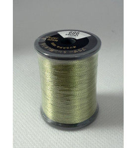 Bobine fil à broder BROTHER 300 m métallique 989 Vert tendre