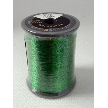 Bobine fil à broder BROTHER 300 m métallique 994 Vert