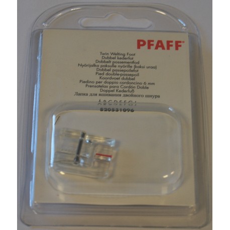DreamStitch 820531096 Pied à double passepoil pour machine à coudre Pfaff à clipser sans IDT Creative Expression - DL-EM-820531096 DreamStitch 820531096 Pied à double passepoil pour machine à coudre Pfaff à clipser sans IDT Creative Expression - DL-EM-820531096