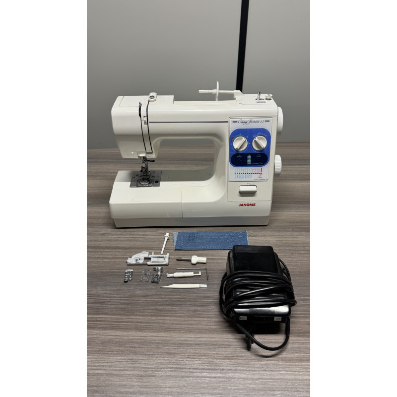 Machine à coudre JANOME EASY JEANS 22 OCCASION Garantie 3 mois Machine à coudre JANOME EASY JEANS 22 OCCASION Garantie 3 mois