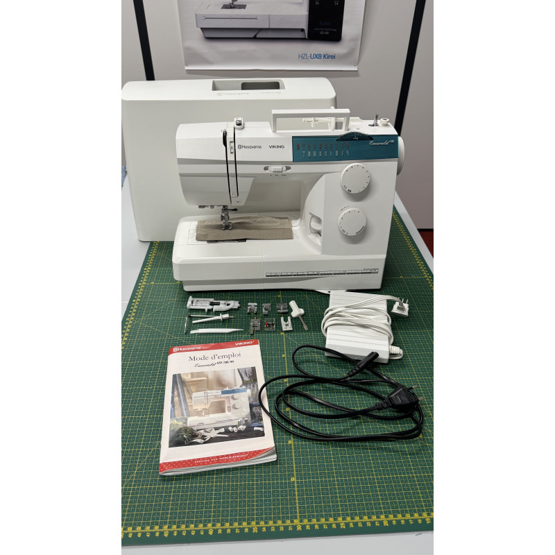 Machine a coudre HUSQVARNA EMERALD 118 OCCASION Garantie 6 Mois