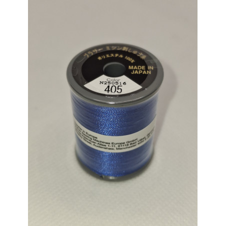 Bobine fil à broder BROTHER 300 m 405 Bleu