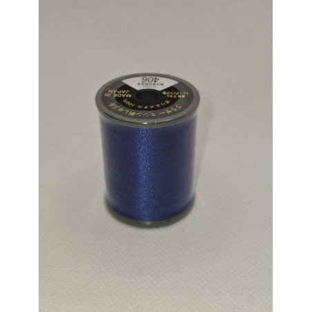 Bobine fil à broder BROTHER 300 m 406 Bleu outremer