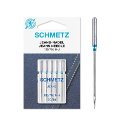 5 aiguilles jeans Schmetz