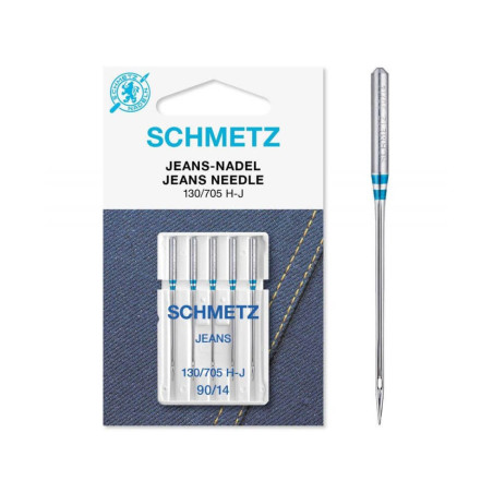5 aiguilles jeans Schmetz