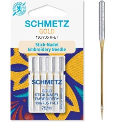 5 aiguilles broderie Titane Schmetz