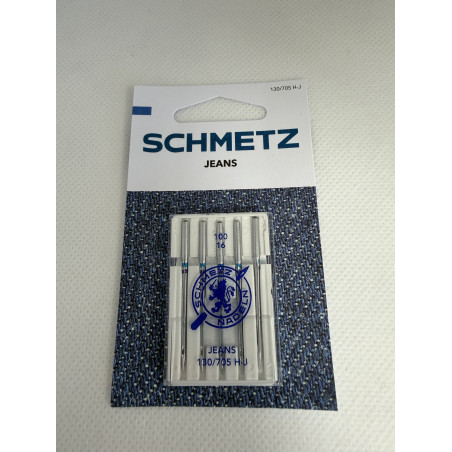 5 aiguilles jeans Schmetz 90, 100