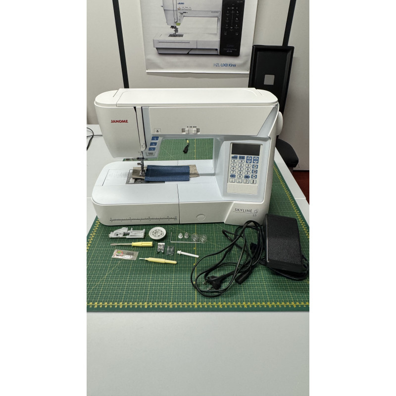 Machine à coudre JANOME SKYLINE S3 OCCASION Garantie 1 an