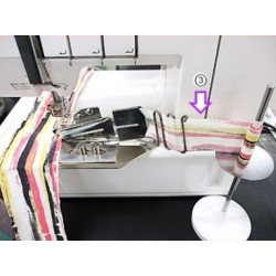 Support dérouleur de biais recouvreuse JANOME réf 202323004