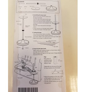 Support dérouleur de biais recouvreuse JANOME réf 202323004