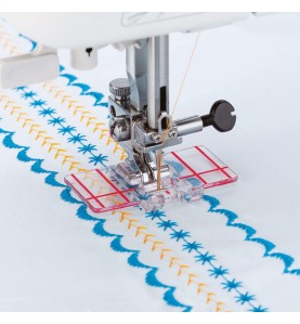 Pied guide bordeur avec lignes JANOME 7 mm réf 200434003