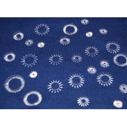 Pied point fleur et cercles ELNA 7 mm réf 202258007