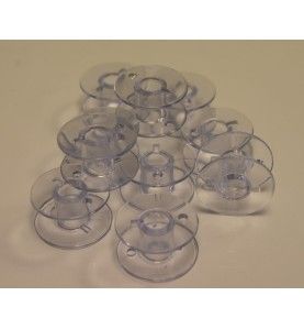 Lot De 5 Canettes Plates En Plastique Pour Machines à Coudre - Bobines Vides Universelles