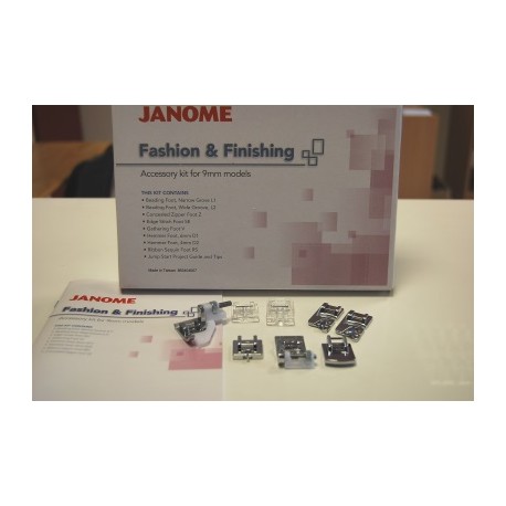 Pack Fashion & Finishing JANOME 9 mm réf 863404007