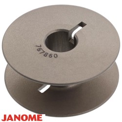 Canette Jumbo métal Janome HD9 version 2 réf 767860107 : canette Janome grande contenance pour la machine à coudre Janome HD9 He