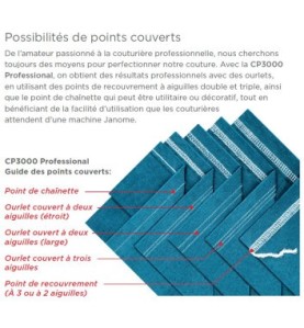 Recouvreuse JANOME COVERPRO 3000 PROFESSIONAL