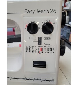 Machine à coudre JANOME EASY JEANS 26 + coffret Madeira offert