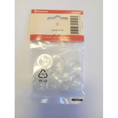 10 canettes creuses HUSQVARNA 412097545 pour Orchidea 1250 1100 1090