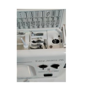 Machine à coudre JANOME EASY JEANS 26 + coffret Madeira offert