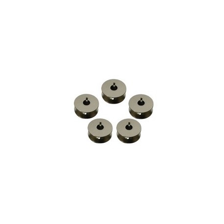 5 canettes acier JUKI pour TL98, TL2200, TL2300 réf A9117007000 5 canettes acier JUKI pour TL98, TL2200, TL2300 réf A9117007000