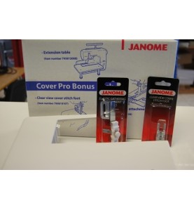 Pack table + guide + pied Janome Cover Pro 796401003