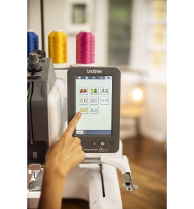 Machine à broder BROTHER PR1X Entrepreneur One + Meuble de rangemen...