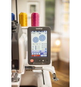 Machine à broder BROTHER PR1X Entrepreneur One + Meuble de rangemen...