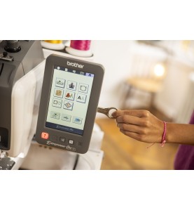 Machine à broder BROTHER PR1X Entrepreneur One + Meuble de rangemen...